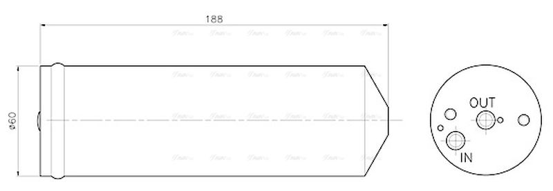 AVA Aircon Receiver Dryer Filter TOD797
