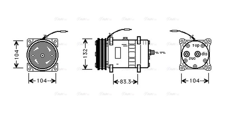 AVA Aircon Compressor UVAK039
