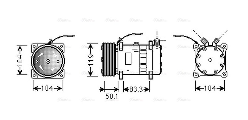 AVA Aircon Compressor UVAK051
