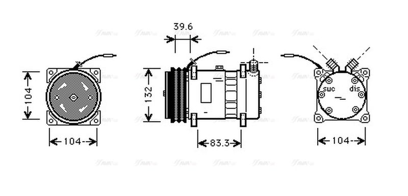 AVA Aircon Compressor UVAK111