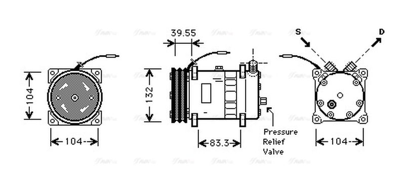 AVA Aircon Compressor UVK057