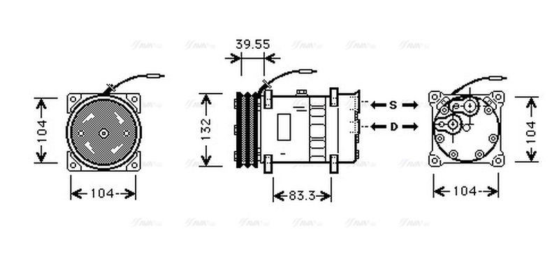 AVA Aircon Compressor VLAK039