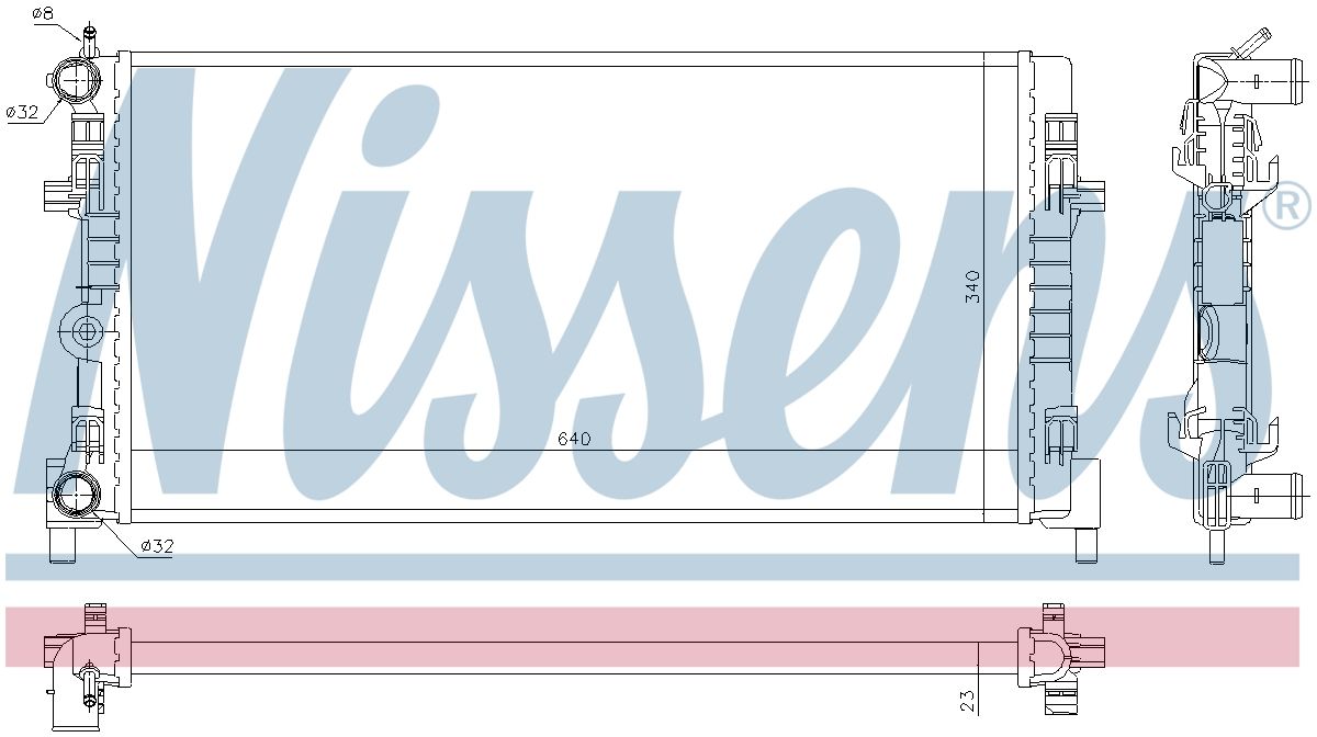 AVA Coolant Radiator VN2451