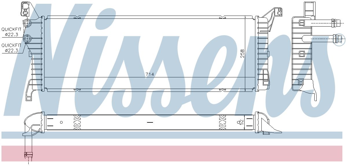 AVA Coolant Radiator VN2454