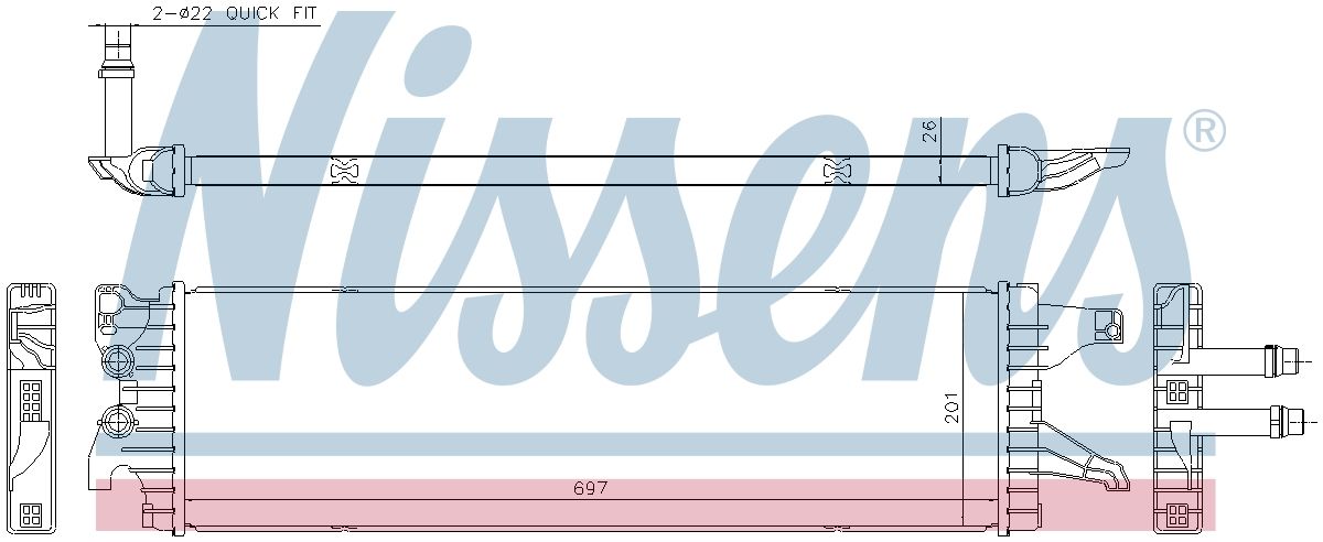 AVA Coolant Radiator VN2455