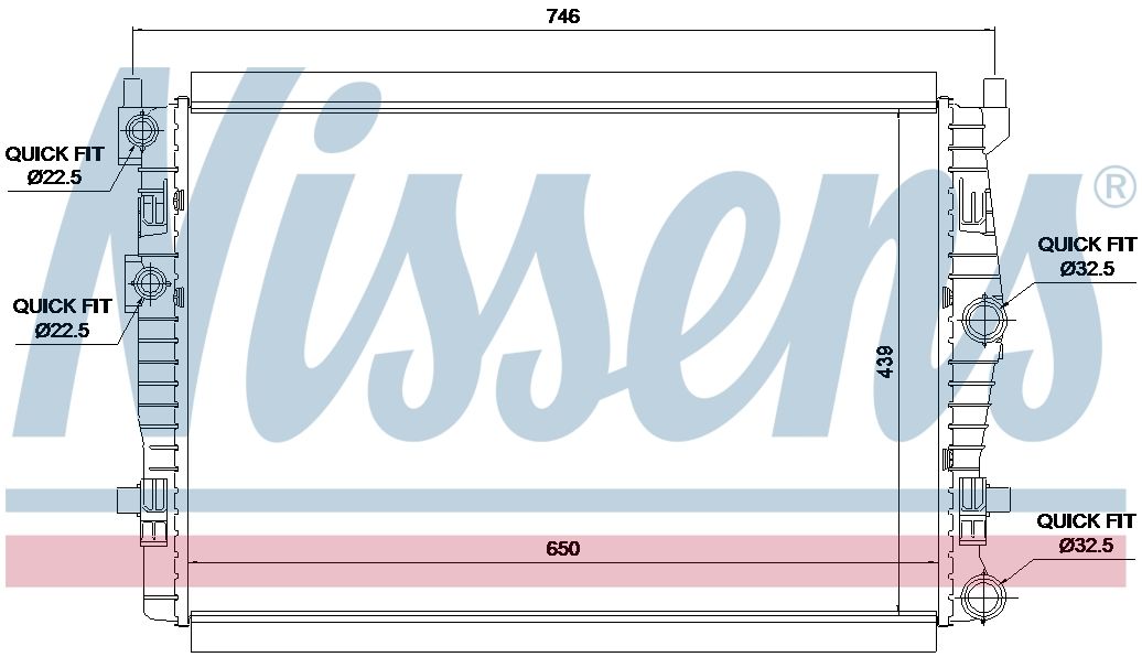 AVA Coolant Radiator VN2461