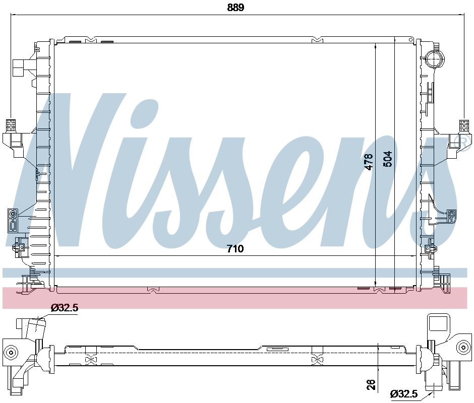 AVA Coolant Radiator VN2462