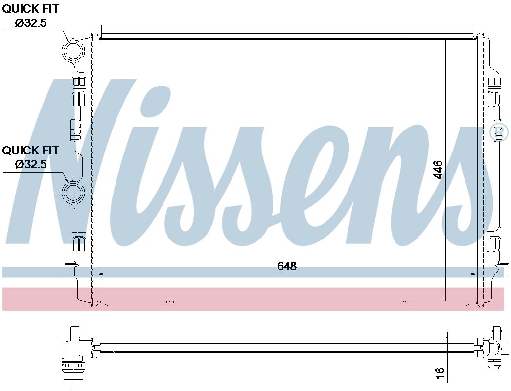 AVA Coolant Radiator VN2464