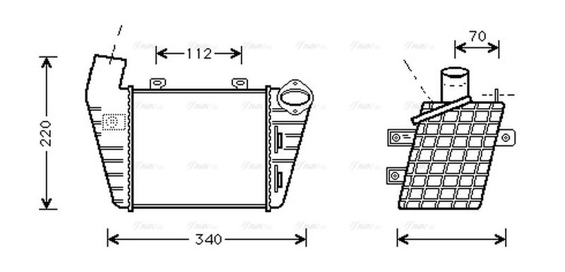 AVA Charge Air Intercooler VN4127