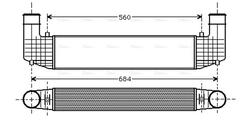 AVA Charge Air Intercooler VN4157