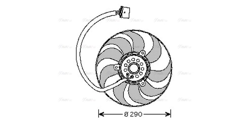 AVA Radiator Cooling Fan VN7520