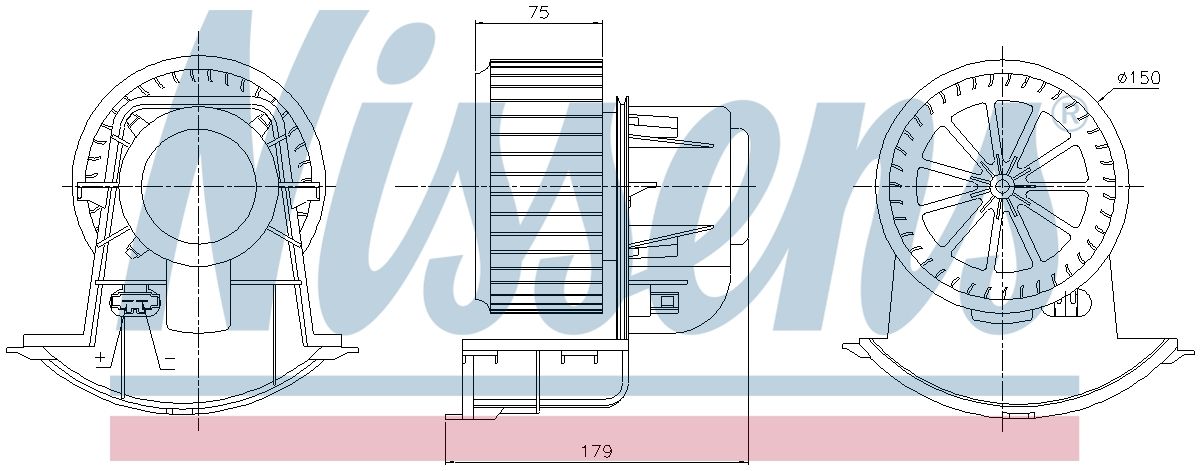 AVA Cabin Fan Blower Motor VN8453