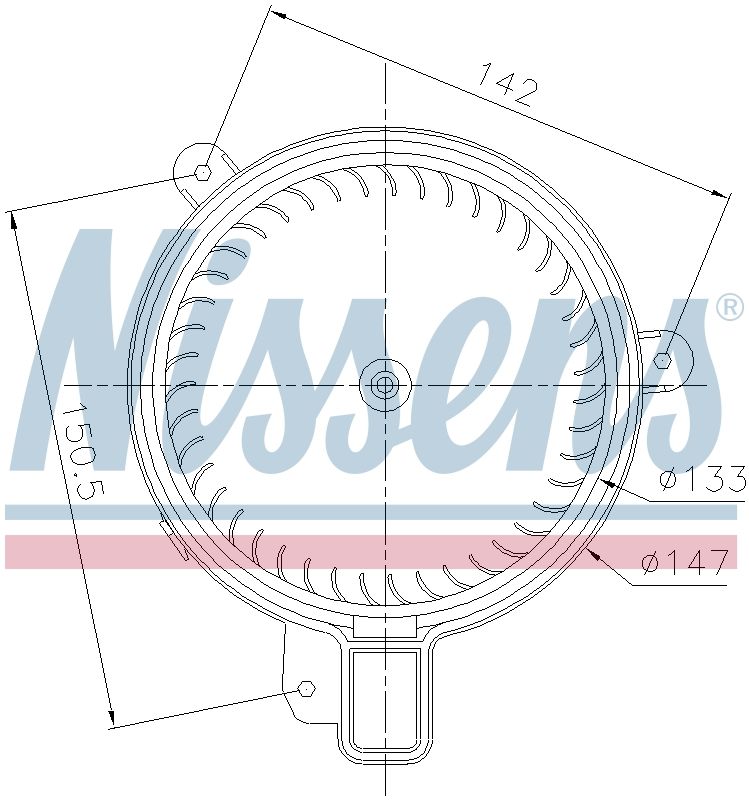 AVA Cabin Fan Blower Motor VN8470