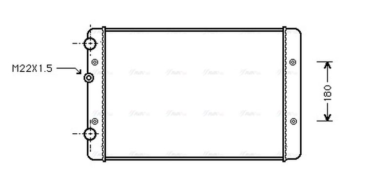 AVA Coolant Radiator VNA2131