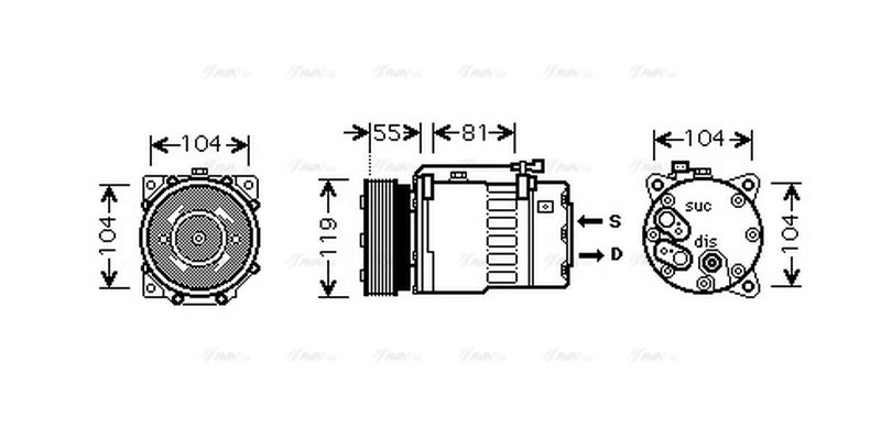 AVA Aircon Compressor VNK270