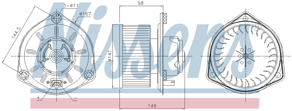 AVA Cabin Fan Blower Motor VO8308