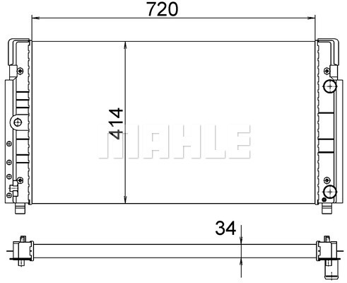 MAHLE LCV Radiator CR1533000S