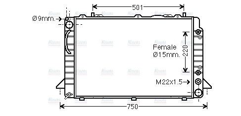 AVA Coolant Radiator AI2088