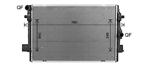 AVA Coolant Radiator AI2429