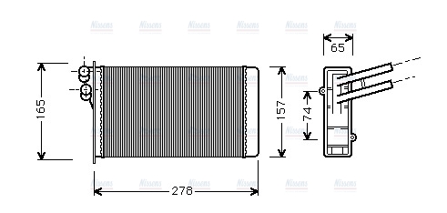 AVA Cabin Heater Core AI6097