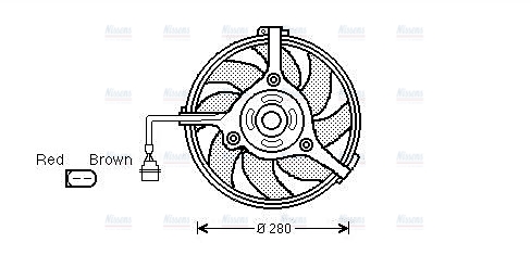 AVA Radiator Cooling Fan AI7510
