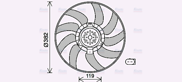 AVA Radiator Cooling Fan AI7519