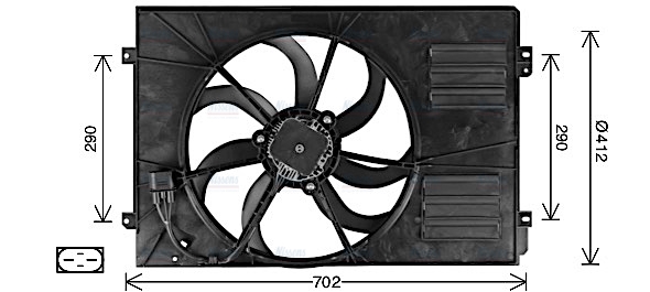 AVA Radiator Cooling Fan AI7523