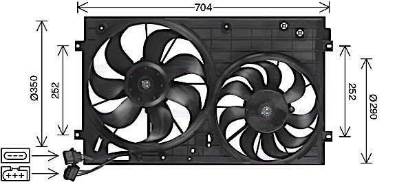 AVA Radiator Cooling Fan AI7526
