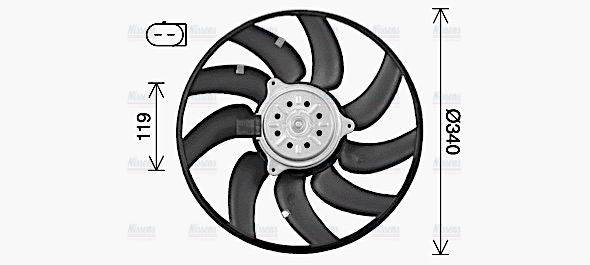 AVA Radiator Cooling Fan AI7527