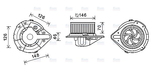 AVA Cabin Fan Blower Motor AI8370