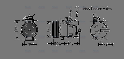 AVA Aircon Compressor AIAK330