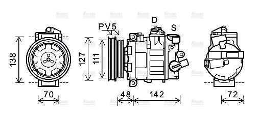 AVA Aircon Compressor AIAK359
