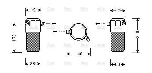 AVA Aircon Receiver Dryer Filter AID303