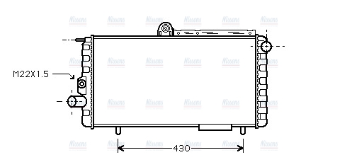 AVA Coolant Radiator AL2007