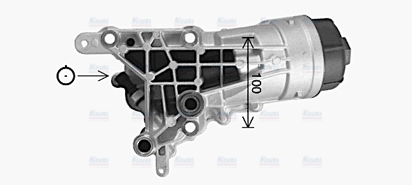 AVA Oil Cooler & Filter Housing AL3152H