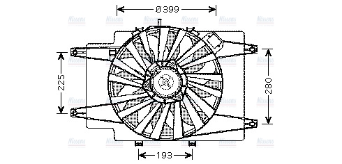 AVA Radiator Fan AL7506