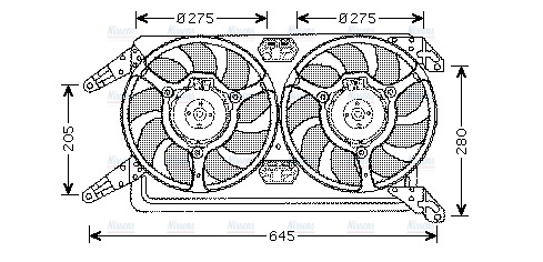AVA Radiator Cooling Fan AL7512