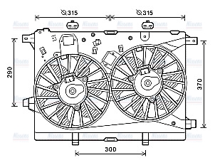 AVA Radiator Cooling Fan AL7517