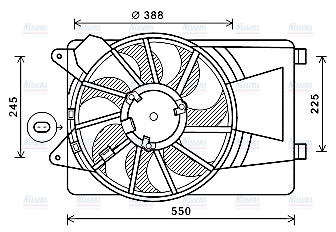AVA Radiator Fan AL7519