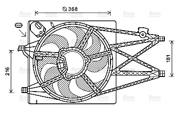 AVA Radiator Cooling Fan AL7520