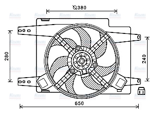 AVA Radiator Cooling Fan AL7522