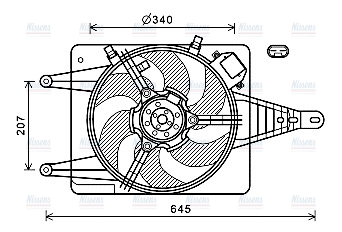 AVA Radiator Fan AL7524