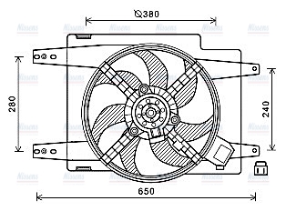 AVA Radiator Fan AL7526