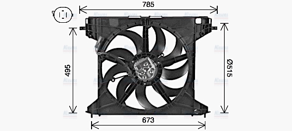 AVA Radiator Cooling Fan AL7528