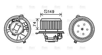 AVA Cabin Fan Blower Motor AL8138