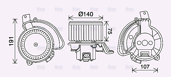 AVA Cabin Fan Blower Motor AL8155