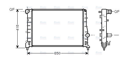 AVA Coolant Radiator ALA2084