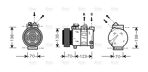 AVA Aircon Compressor ALAK016