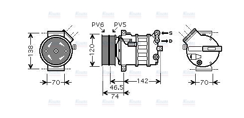 AVA Aircon Compressor ALAK106