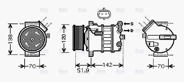 AVA Aircon Compressor ALAK112